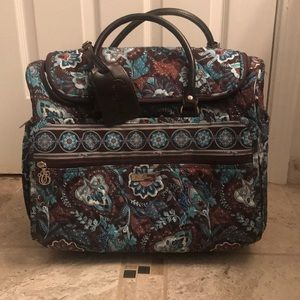 Vera Bradley Blue Hawaiian Rolling Luggage